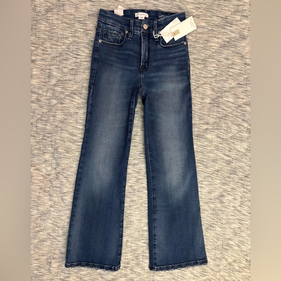Good American Good Legs Cropped Mini Bootcut Jeans Sz 0/25 NWT | Good American- - Picture 4 of 10
